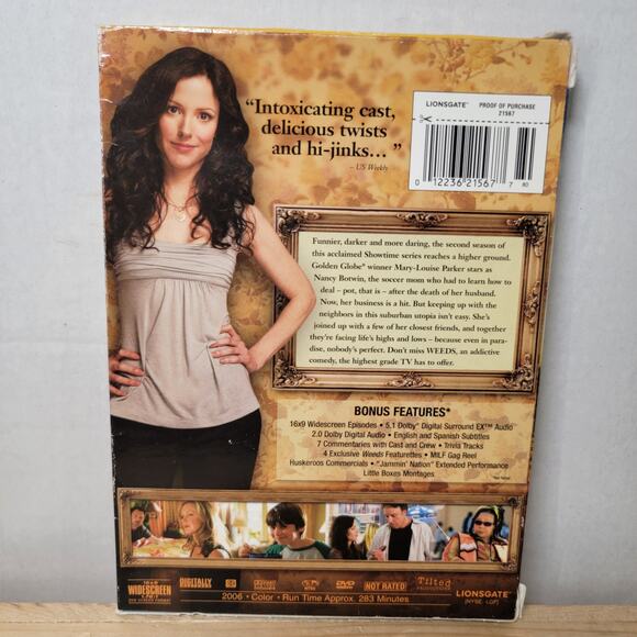 DVD Weeds: Season 2 w/ Dust Cover & Insert - Picture 4 of 4